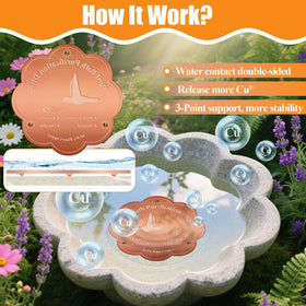 Larbeti durable, rust-proof copper disk withstands weather for all-season use.