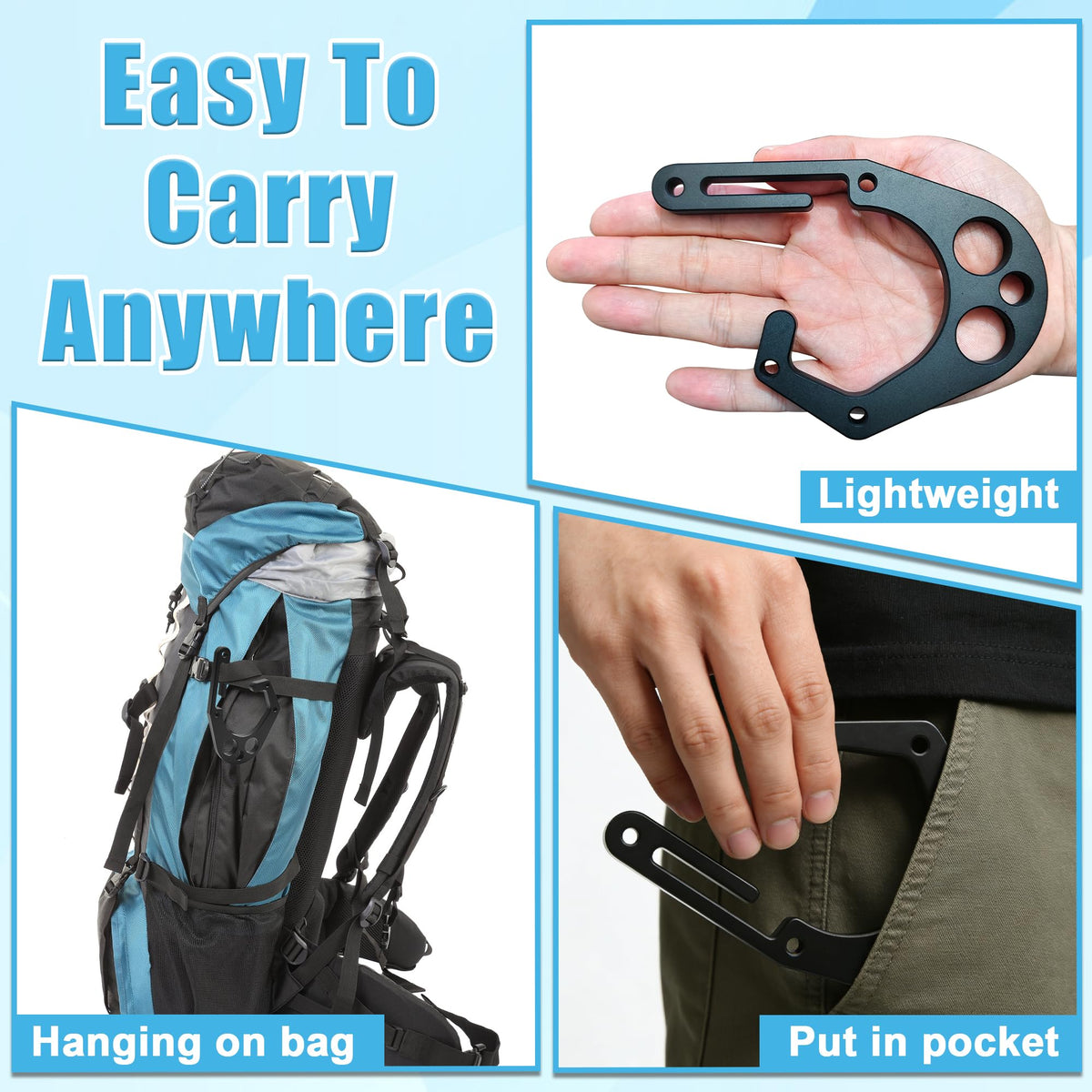 Hands-free operation supports safer climbing and pruning