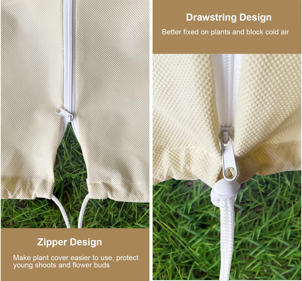 LARNORJE breathable nonwoven fabric lets light and moisture through.