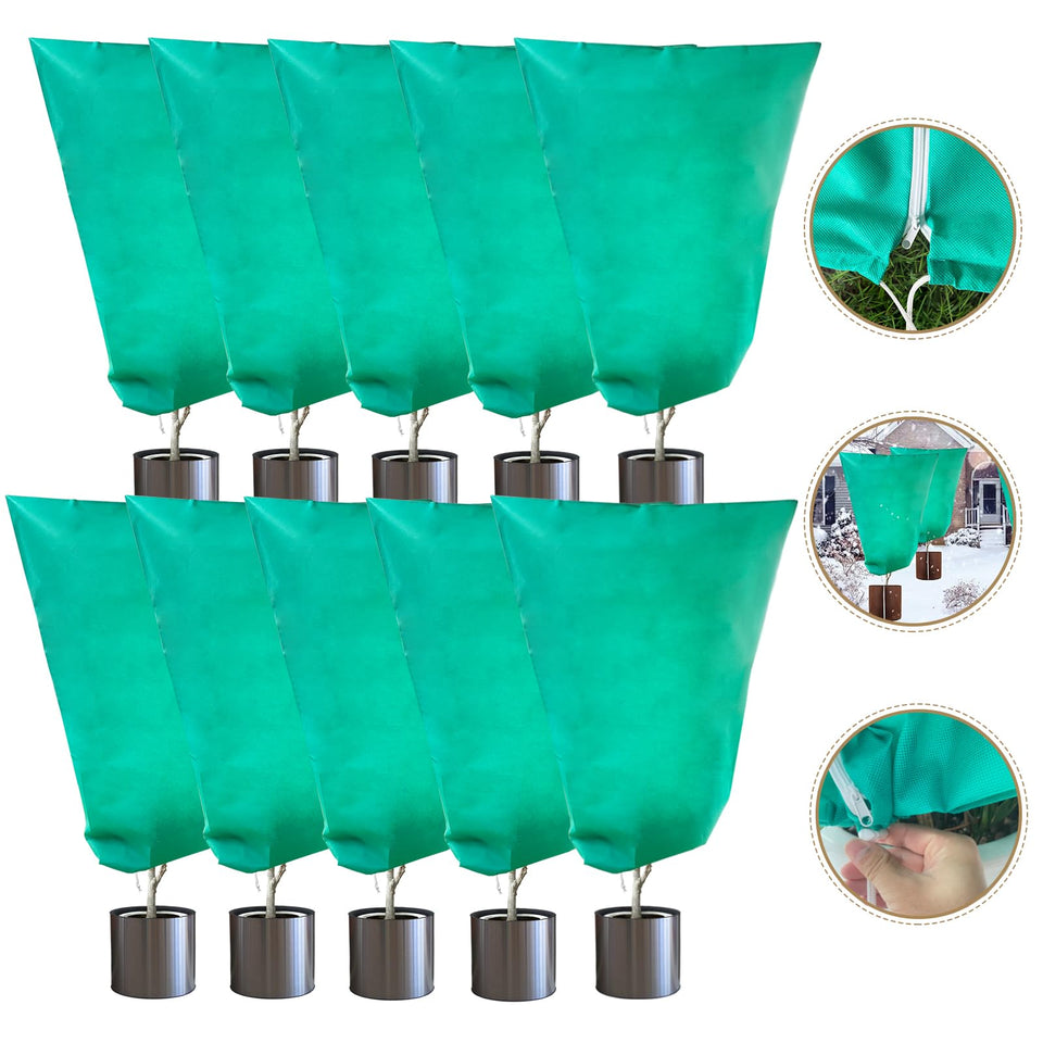 LARNORJE plant covers 35x50 front view protecting frost-prone plants while allowing light.