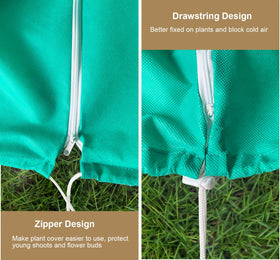 LARNORJE white protector bag illustrating versatile outdoor plant protection.