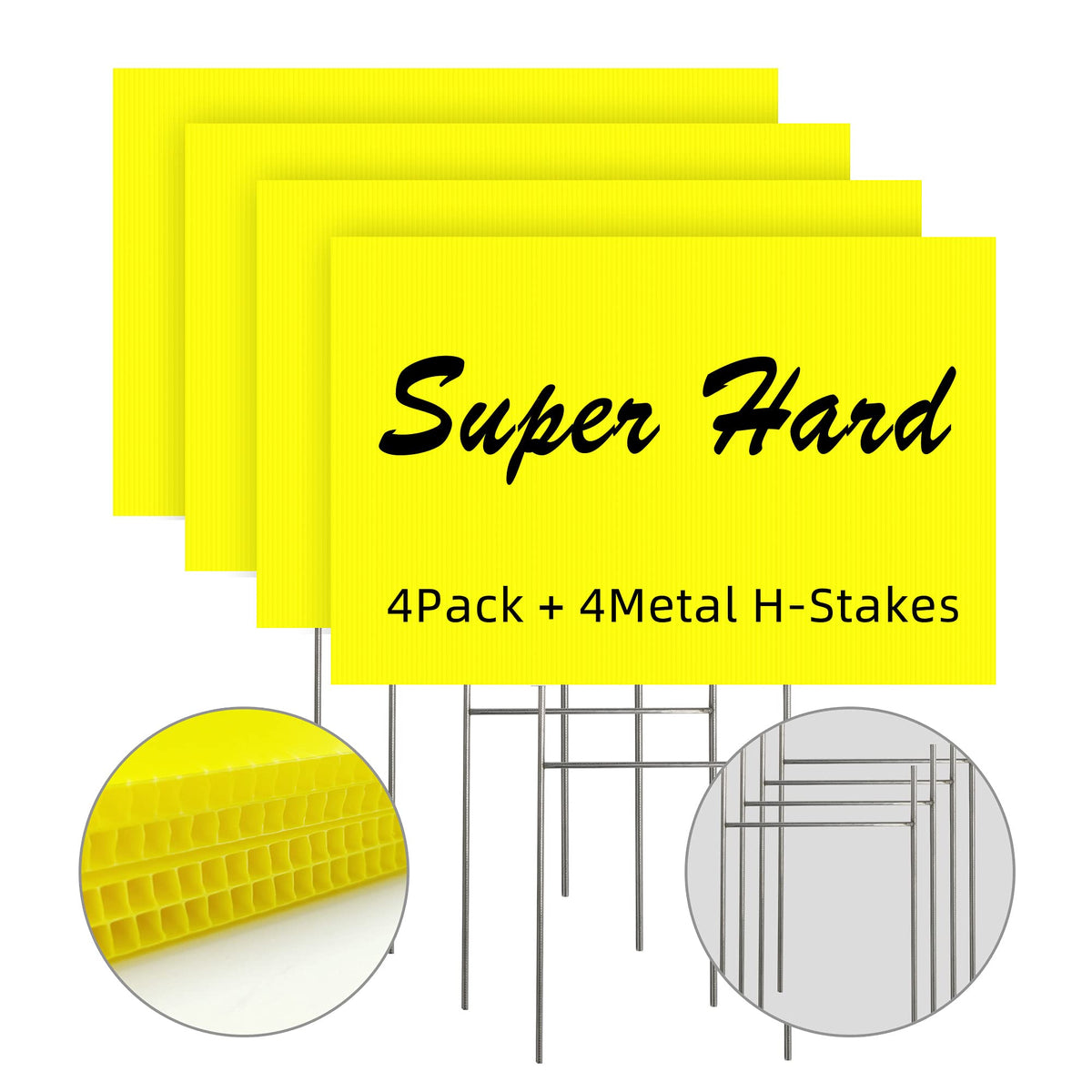 LARREEDE 12x18 yard signs boost visibility for events and sales.