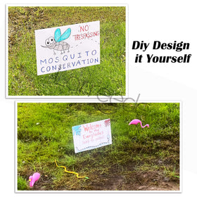 LARREEDE wind-resistant signs suited for windy lawn displays.