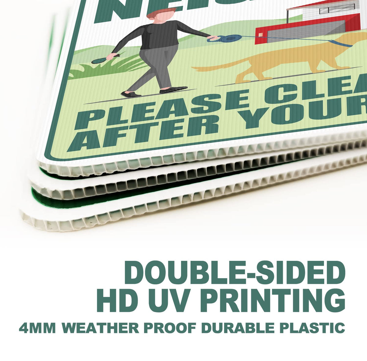 LARREEDE metal H-stakes with galvanized steel improve stability in wind and rain.