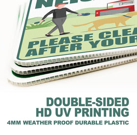 LARREEDE metal H-stakes with galvanized steel improve stability in wind and rain.