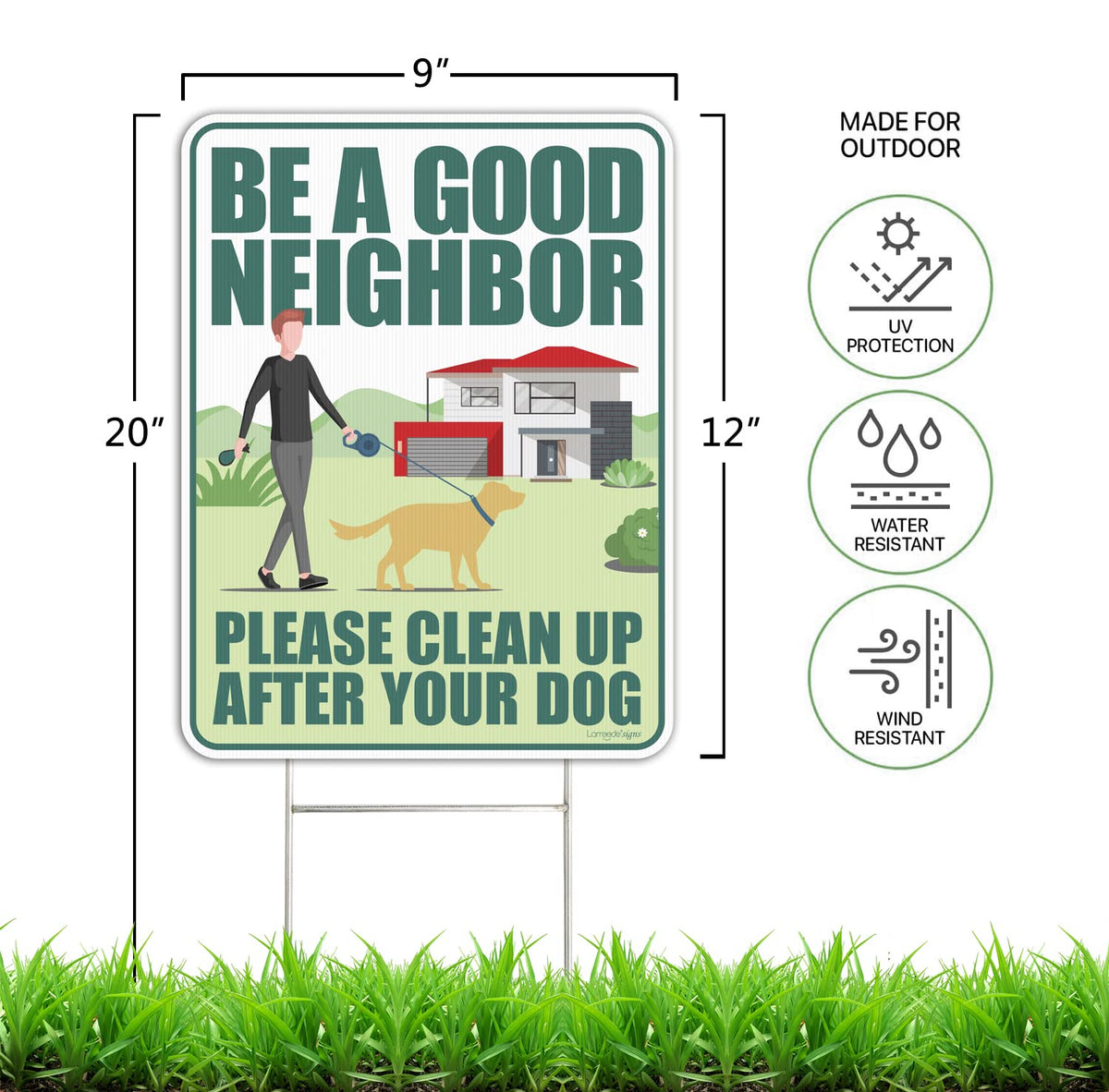 LARREEDE outdoor signs show bright, UV-resistant graphics for high visibility.