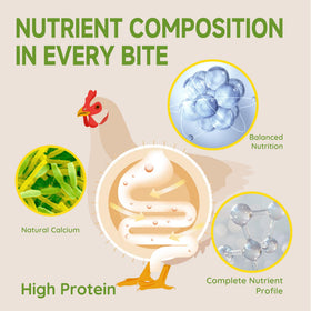 Larvevo multi-species protein treat being offered to poultry
