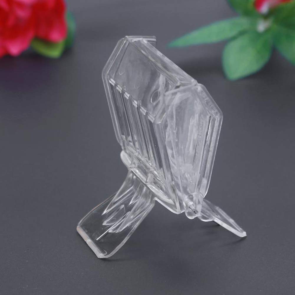 Lasenersm queen bee cage catcher clip size detail shows compact 6.6 cm by 5.1 cm.