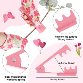 Lasnten pink metal rose thorn remover supports sturdy thorn removal