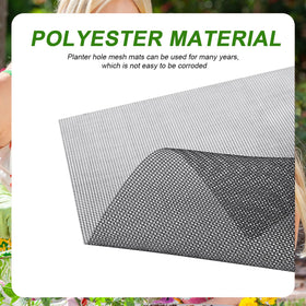 Lasuroa bottom mesh screen cover prevents soil leakage in pots.