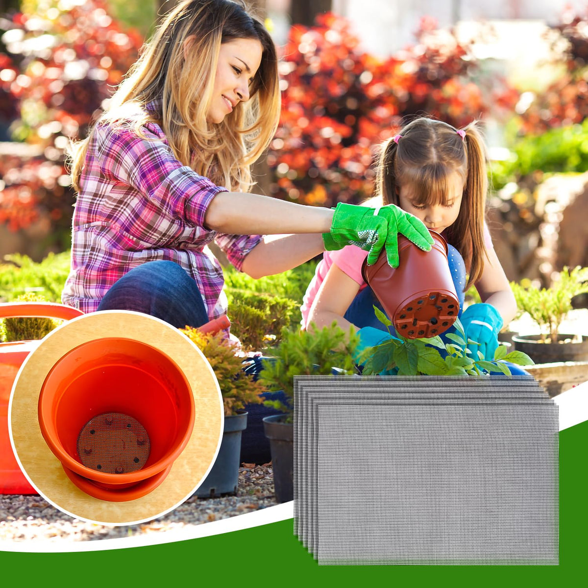 Lasuroa easy-clean mesh allows quick rinsing and reuse.