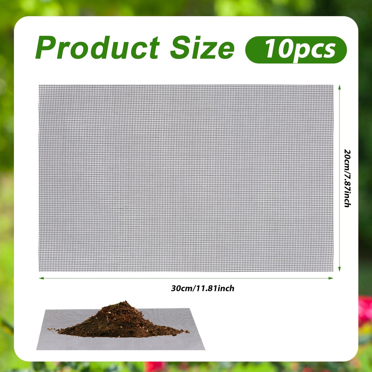 Lasuroa glass fiber mesh pad close-up shows durable, reusable material.