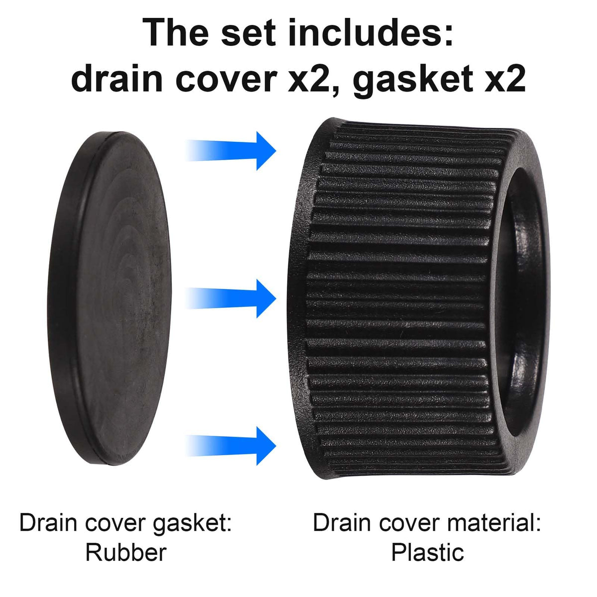 Lasuroa sand filter drain cap packaging ready for installation