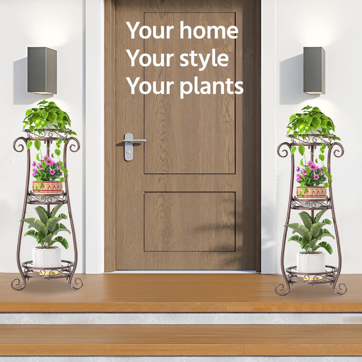 LASZOLA bronze plant stand makes a thoughtful gift for garden lovers