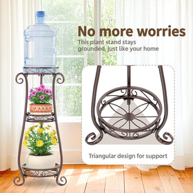 LASZOLA bronze stand outdoors, showing rust-resistant finish and weather-ready design