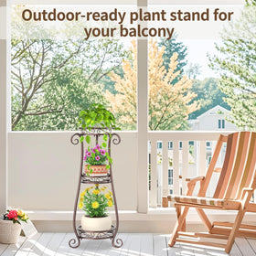 LASZOLA three-tier stand as office green focal point