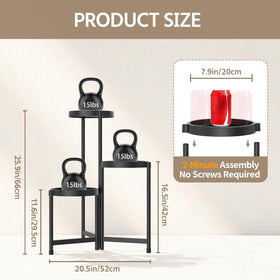 LASZOLA adjustable angles keep pots arranged for better light and airflow.