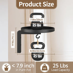 LASZOLA robust metal construction provides stable display for indoor or outdoor use