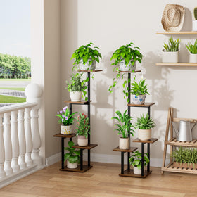 LATIBELL five-tier corner shelf optimizes space for potted plants