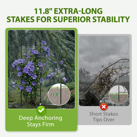 LATIHUUM adjustable-height trellis adapts from 27 to 88.5 inches for versatile growth.