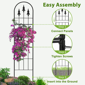 LATIHUUM climbing plants support for roses, clematis, and ivies.