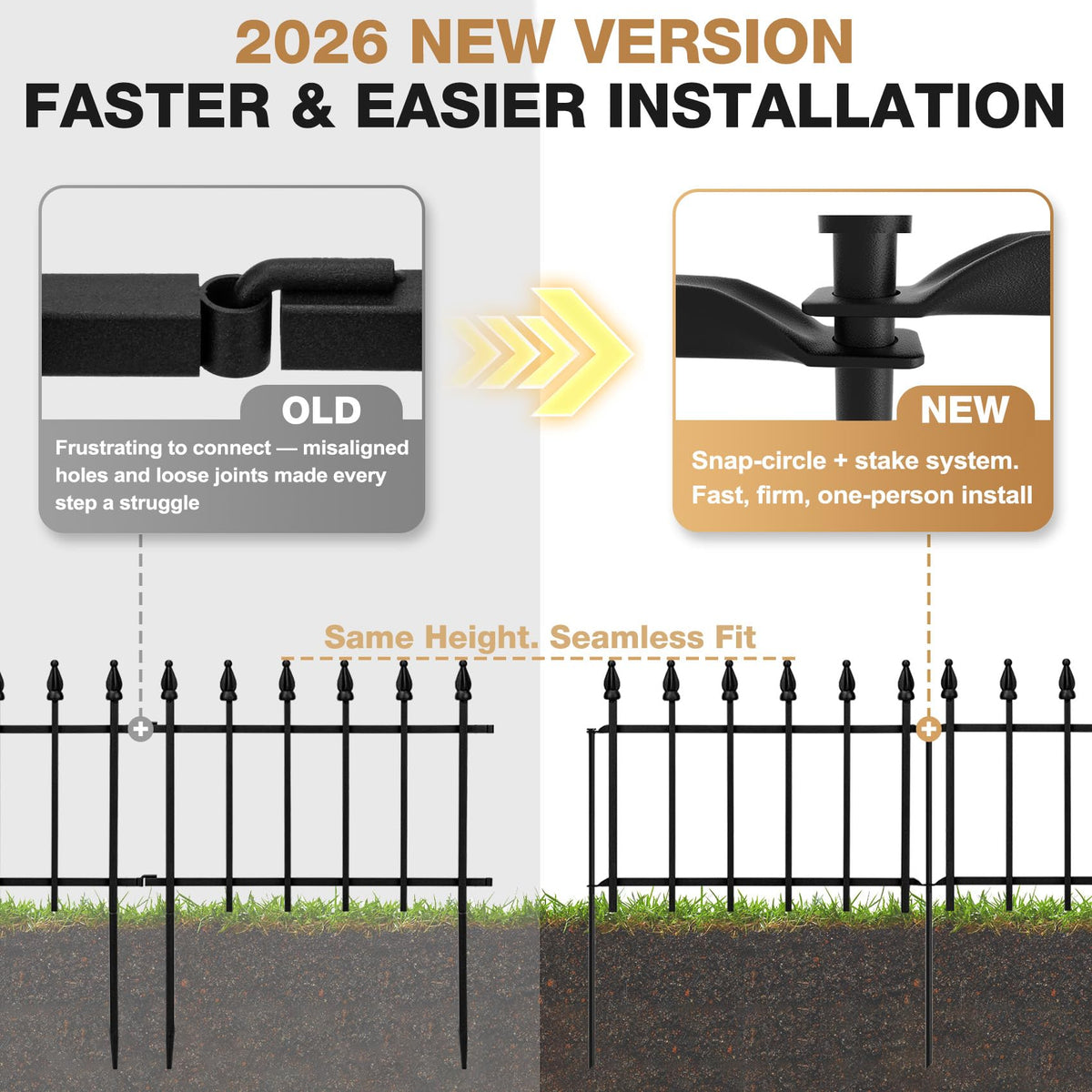 LATIHUUM decorative fence with a 10mm frame for durability and stability.