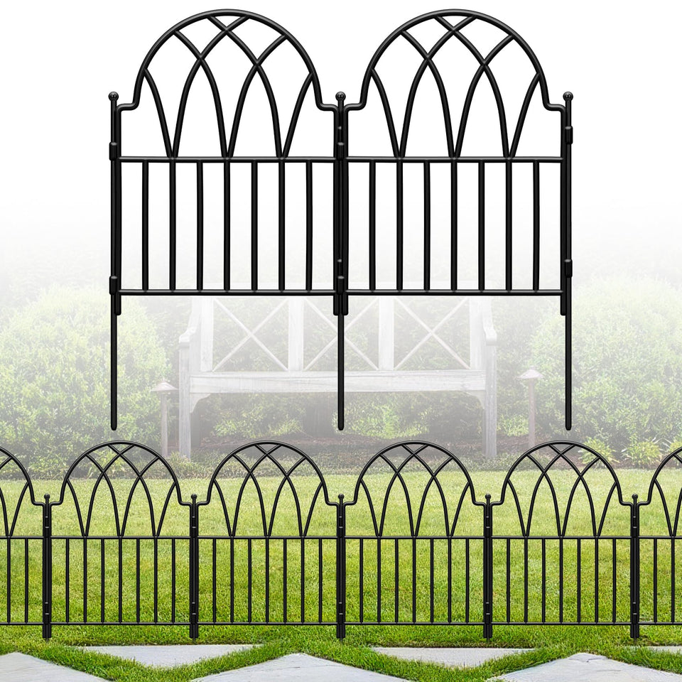 LATIHUUM garden fence arch panel closeup highlighting elegant arch design for borders.