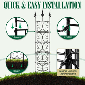 LATIHUUM 5-position height-adjustment lets you tailor the trellis height
