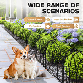 LATIHUUM pet-friendly garden fence keeps plants safe.