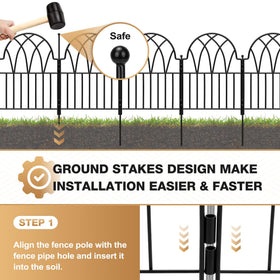 LATIHUUM rust-proof black finish welded wire withstands outdoor weather.