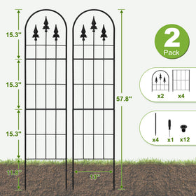 LATIHUUM rustproof powder-coated trellis withstands rain and sun.