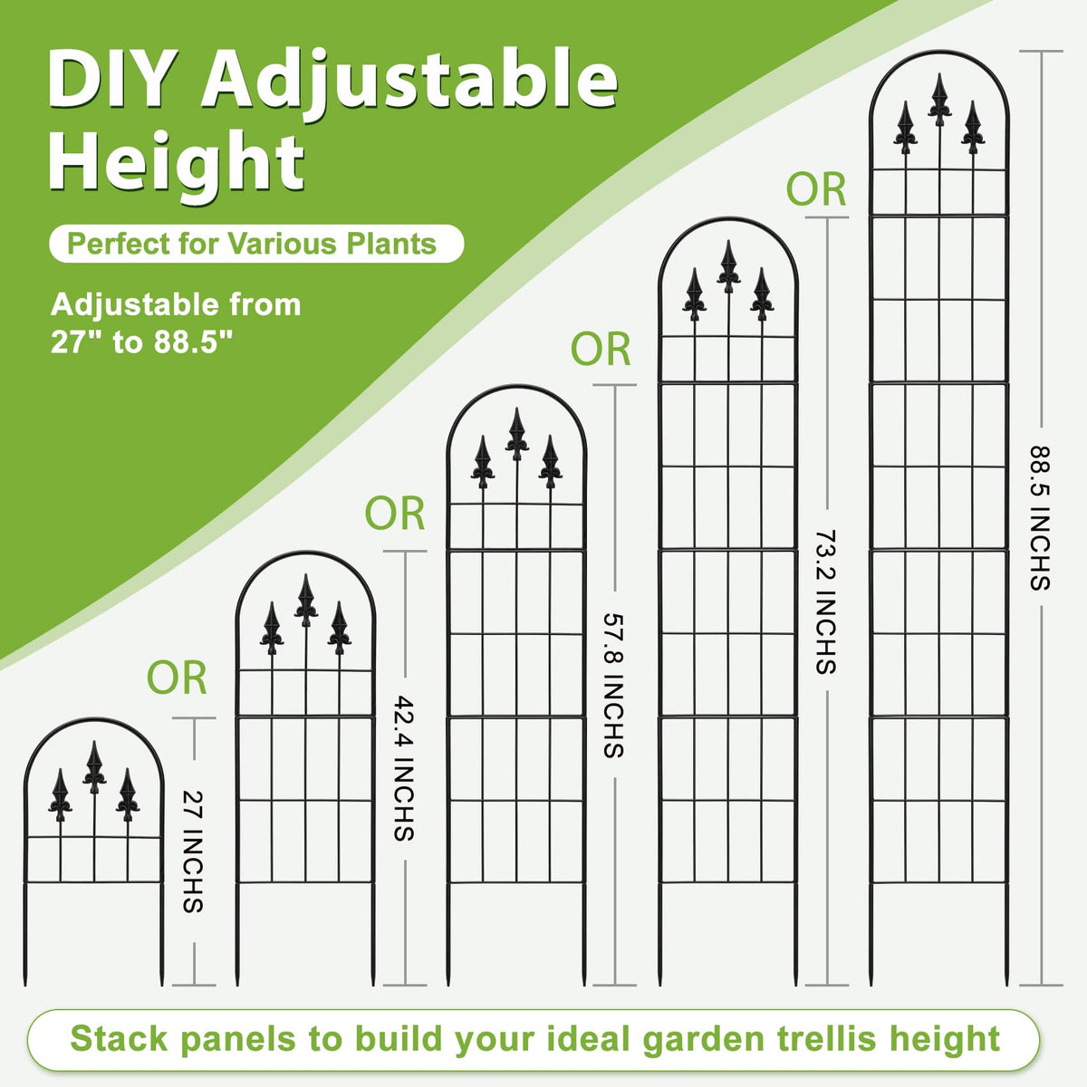 LATIHUUM space-saving vertical trellis for small patios and balconies.