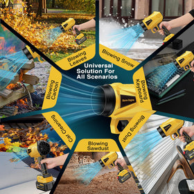 Latrcm Leaf Blower multi-use tool doubles as car dryer and light snow helper