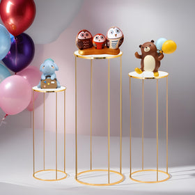 Latywen 23.62-inch pedestal stand adds layered party decor height
