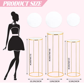 Latywen 31.5-inch pedestal stand creates a dramatic centerpiece
