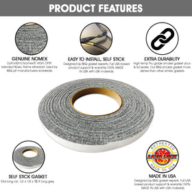 LavaLock NOMEX fiber material; durable heat resistance for BBQ sessions.
