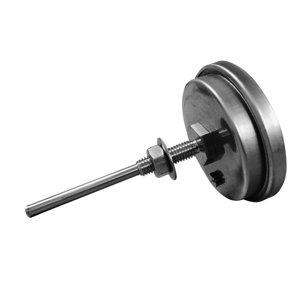 LavaLock thermometer 3-inch stem for deep insertion in thick meats.