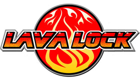LavaLock thermometer installed on a ceramic grill during cook.