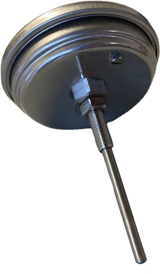 LavaLock thermometer includes M8 installation nut for secure mounting.