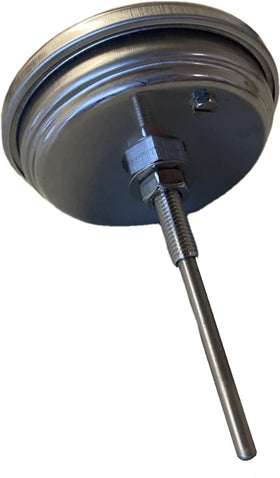LavaLock thermometer includes M8 installation nut for secure mounting.
