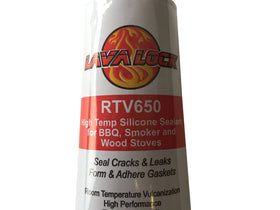 LavaLock RTV 650F seals grill door for a tight, moisture-resistant fit
