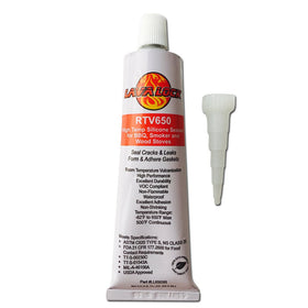 LavaLock RTV 650F high-temp silicone adhesive seals grill gaskets with heat resistance