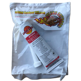 LavaLock RTV 650F used on wood stove vent pipe seal to prevent drafts