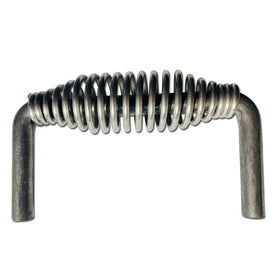 LavaLock spring handle closeup; rugged stainless steel for durable grill mounting.