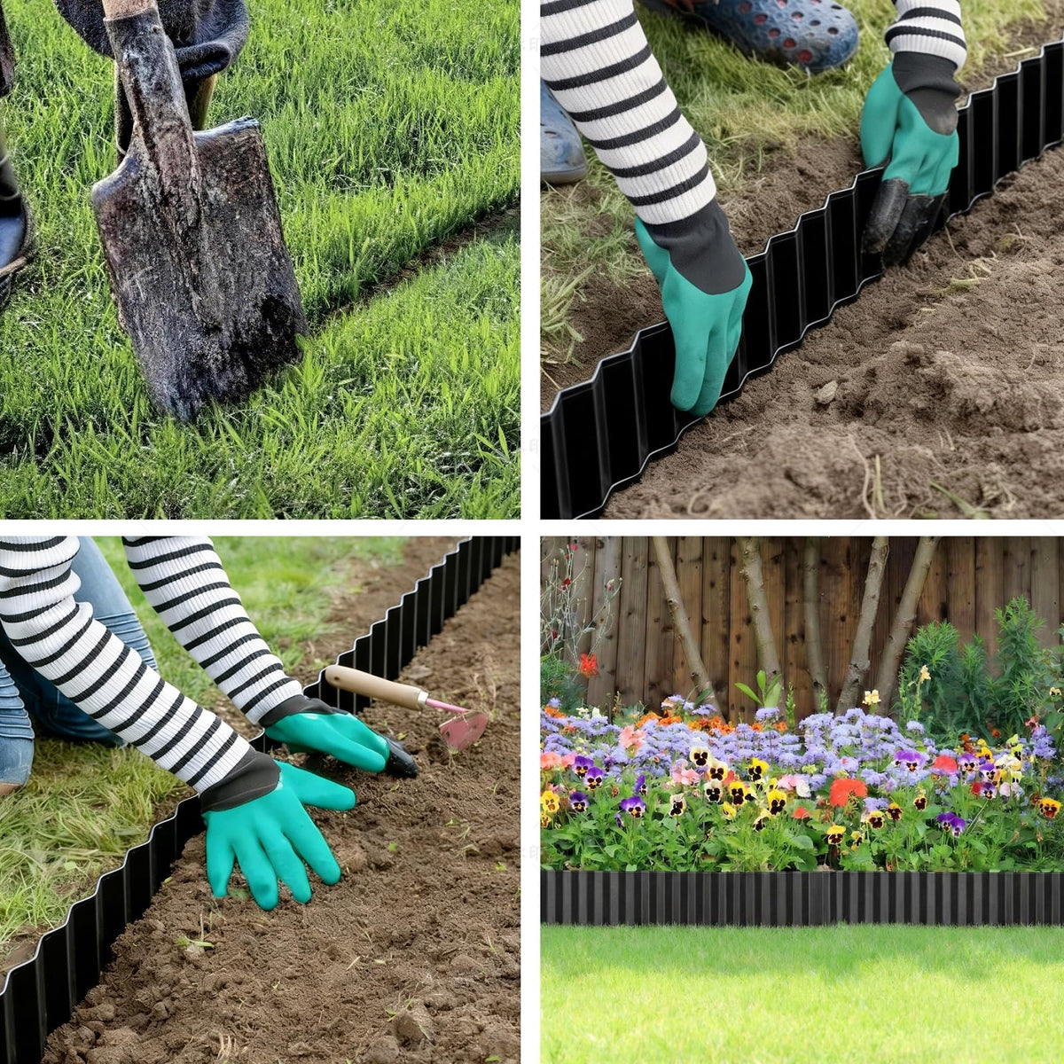 LAVEVE corrugated design adds contemporary flair to lawns and flower beds.