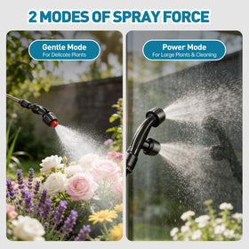 Lavendex sprayer offers two speeds for customizable coverage.