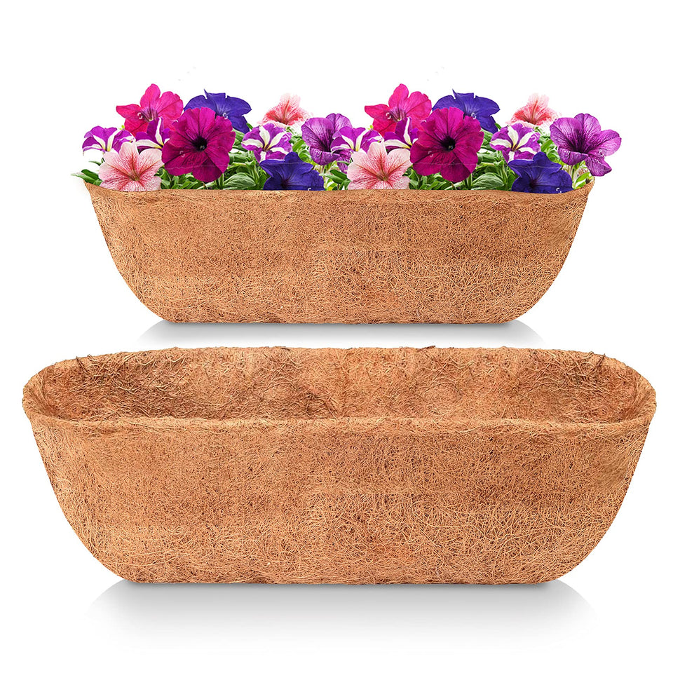 LAVEVE coconut liner for 24-inch baskets shows natural fibers for moisture and airflow benefits