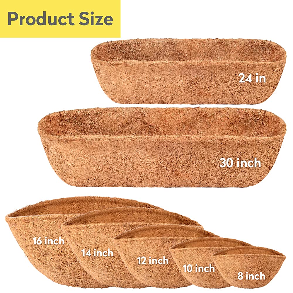 LAVEVE coconut fiber liner close up highlighting natural fibers for healthy soil