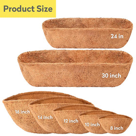 LAVEVE coconut fiber liner close up highlighting natural fibers for healthy soil