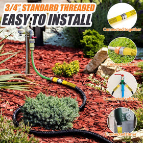 LAVEVE easy multi-hose connection enables expanded irrigation coverage